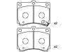 刹车片 Brake Pad Set:F1CZ-2001B